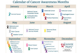 Cancer Awareness Calendar Months